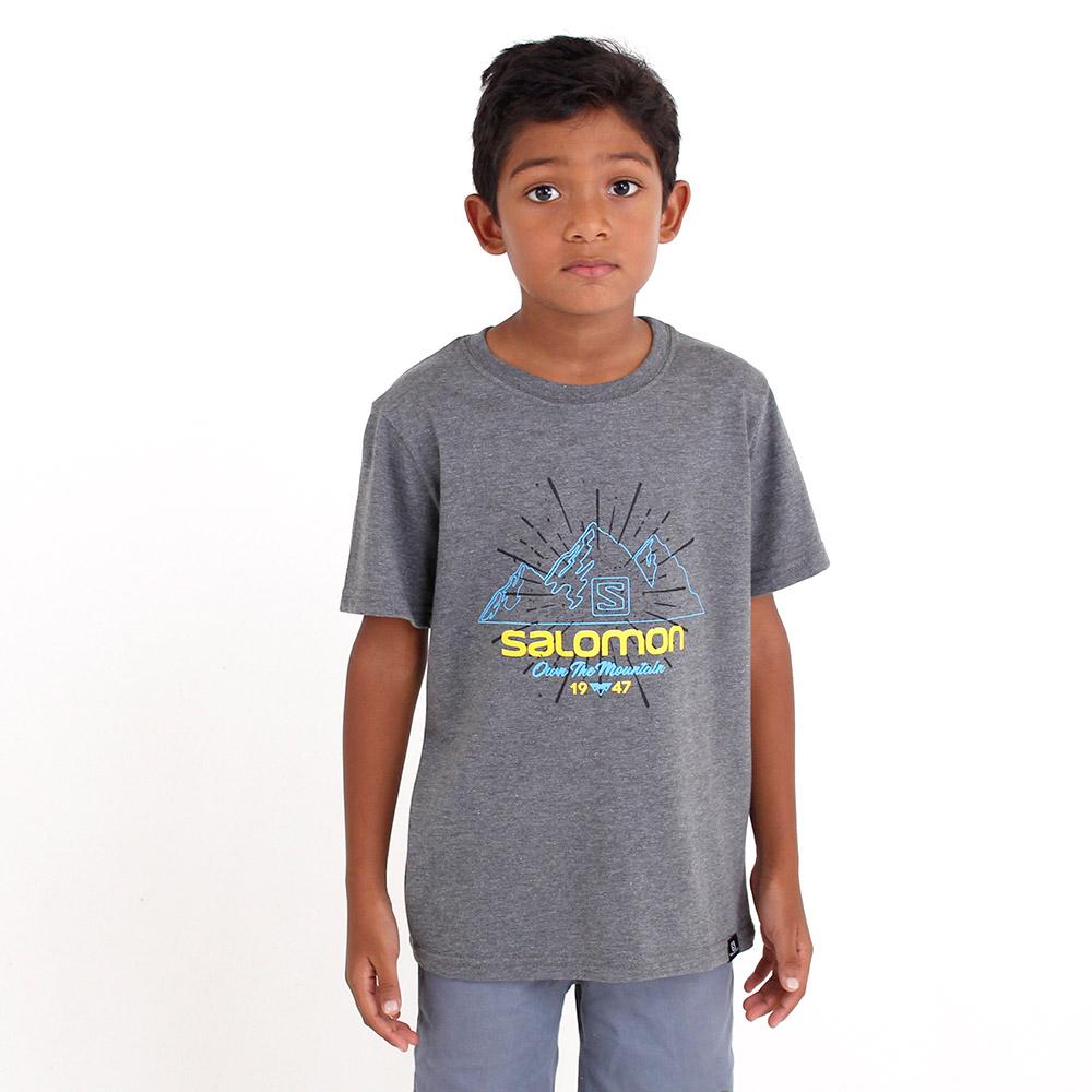 Salomon T-Shirts South Africa - SALOMON ATLAS SS B - Kids Black